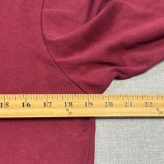 L.L. Bean T-Shirt Mens M Red Long Sleeve Turtleneck Lightweight Jersey