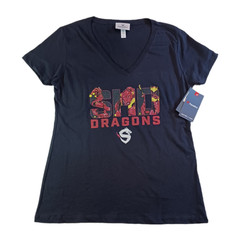 Fanatics Shanghai Dragons Overwatch League Womens XL T Shirt Black Short Sleeve