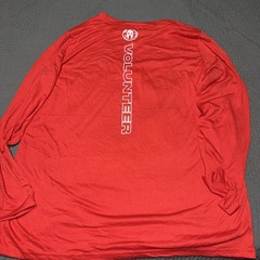 Unisex Spartan Race Volunteer Tee Shirt Red Long Sleeve Craft Brand Size X Large