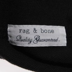 Rag & Bone NWT Classic Short Sleeve Henley T-Shirt Size XXL in Jet Black Cotton