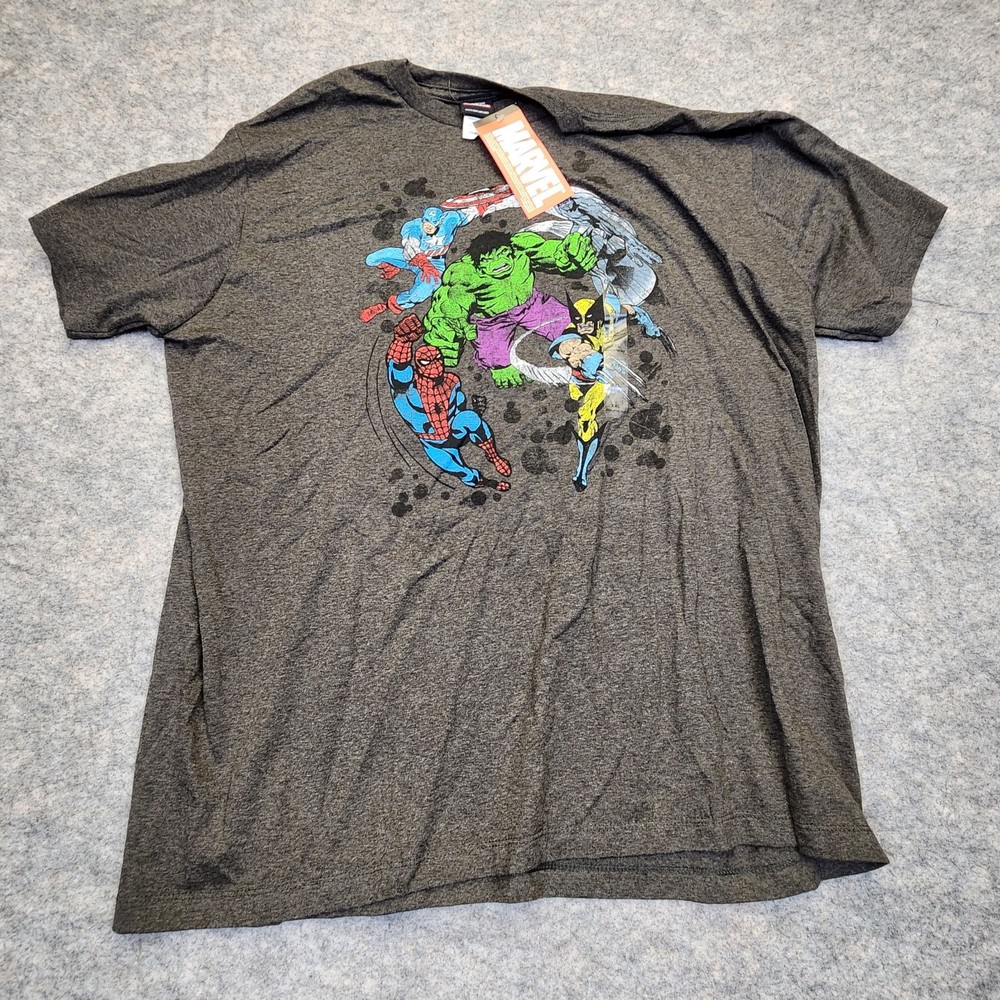 Vintage – Marvel Mad Engine Avengers Hulk Comics Superhero Size XXL 2XL – NWT