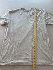 Fresh Clean Tees Shirts Mens Extra Large Light Gray V-Neck Short Sleeve Pullover