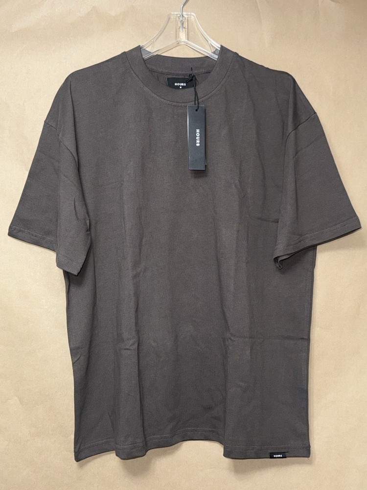 Hours Men’s Espresso Drop Shoulder T-Shirt Medium