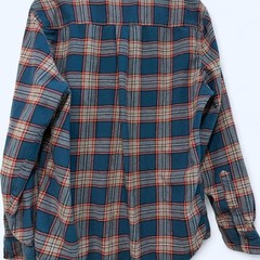 Mens Blue flannel button up shirt || L || St Johns Bay