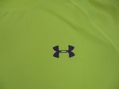 Under Armour Shirt Mens Medium Neon Yellow Athletic Short Sleeve Gym Workout