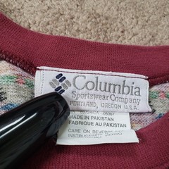 Vintage 90s Columbia Aztec Southwestern Sz 2XL Mens All Over Print Heavy T-Shirt