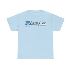 Vision Care of Maine T-Shirt Defunct Optometry Bankrupt Company Logo Tee