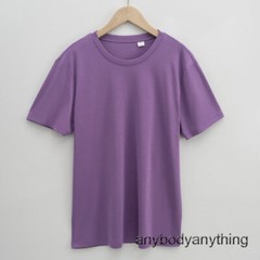 Men’s 100% Mercerized Cotton T-shirt Crew Collar Short Sleeves Casual Basic Tops