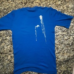 New Zealand Bloody Kiwi Seagulls Funny Graphic T-Shirt Blue Size Men M/L