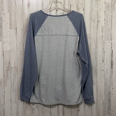 The Normal Brand Mens Shirt XL Gray Blue Henley Active Puresemo Retro Casual Tee