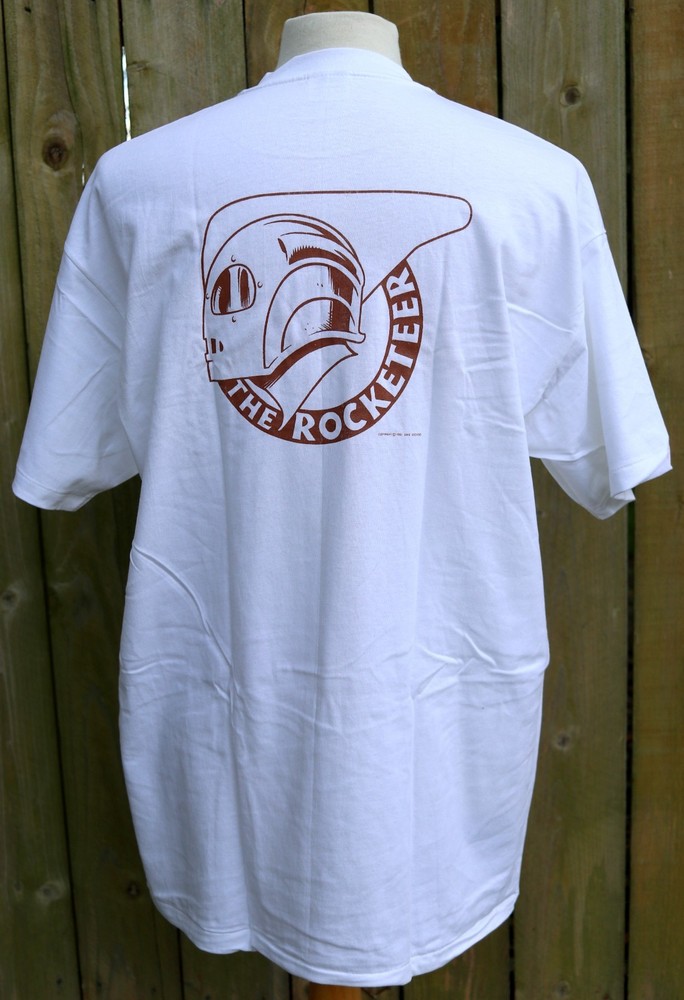 NOS Vintage 1991 Dave Stevens ROCKETEER Comic Graphitti T Shirt – MULTIPLE SIZES