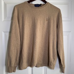 Polo Ralph Lauren Size M Long Sleeve Soft Cotton Classic Fit Cuffed Wrists Shirt