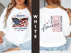 American Bald Eagle T-Shirt, Freedom Shirt, America 250 Years Of Freedom T-Shirt