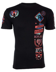 AMERICAN FIGHTER Men’s T-Shirt LANDER Biker Black Athletic MMA S-4XL