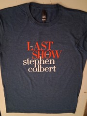 The Late Show With Stephen Colbert Last Show Tee Shirt – Medium