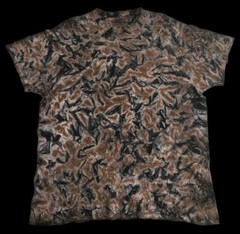 *New* 2XL – Sm Handmade Tie Dye, Chocolate Licorice Crinkle, Crew or V-Neck