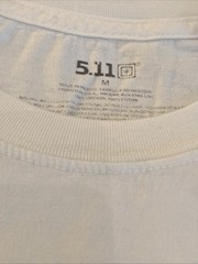 5.11 Tactical Mens Pocket Short Sleeve T-Shirt in WHITE Size Medium