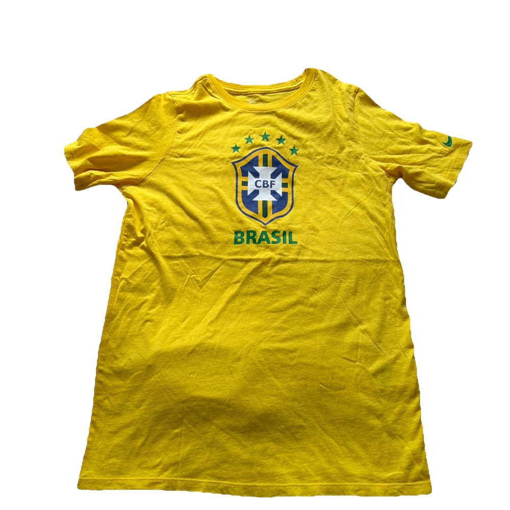 Nike Brasil Soccer Shirt, Mens Slim Fit XL Brazilian Football Team T Shirt