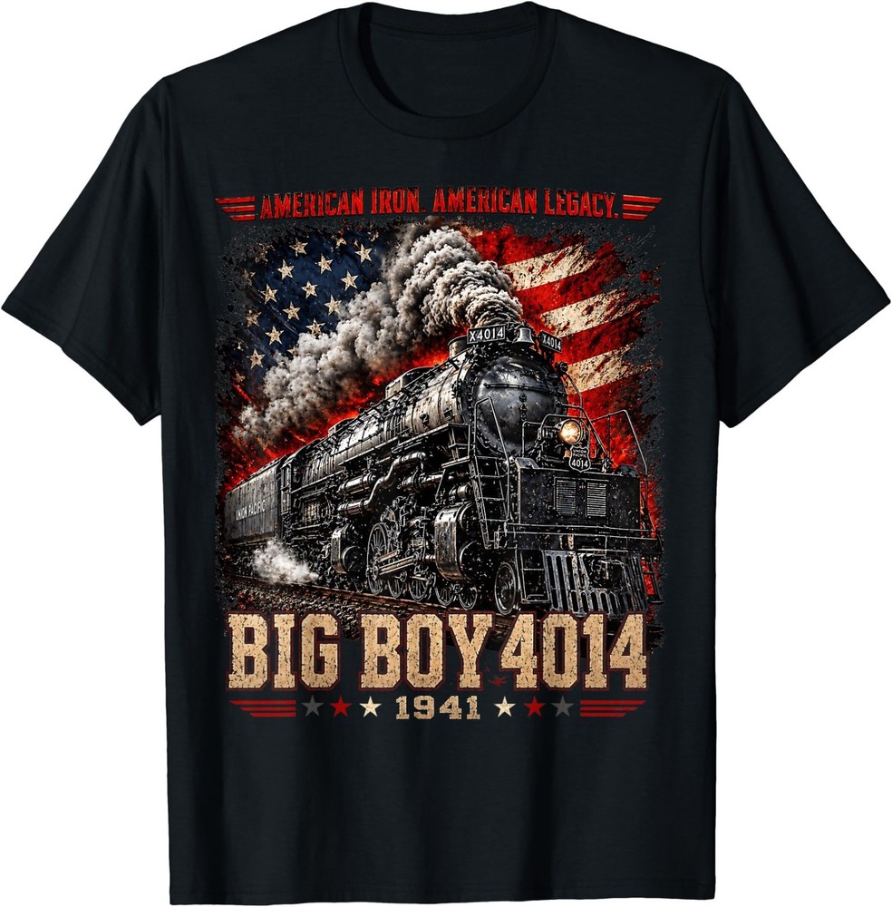 Big Boy 4014 Vintage Steam Locomotive Railroad Train Engine T-Shirt