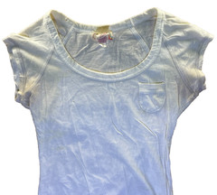 OP White Organic Cotton Scoop Neck Pocket Tee Juniors S (3–5) Casual