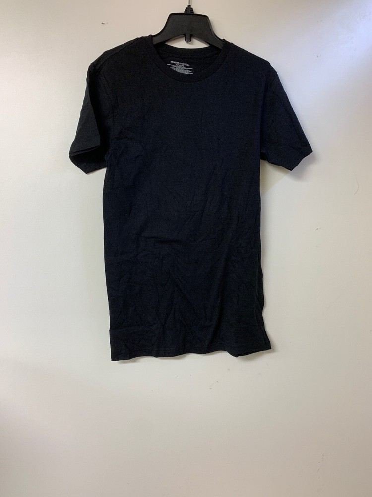 Amazon Essentials Men’s 6-Pack Crewneck Undershirt, Black, X-Small