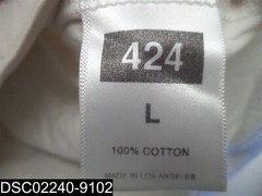 STAINED: NEW WITH TAGS 424 Wasteland Coordinates Long Length Shirt