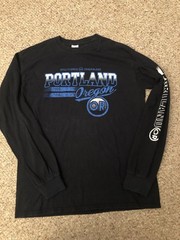Portland Oregon Long Sleeve T Shirt Blue Medium Portland OR Registered Trademark