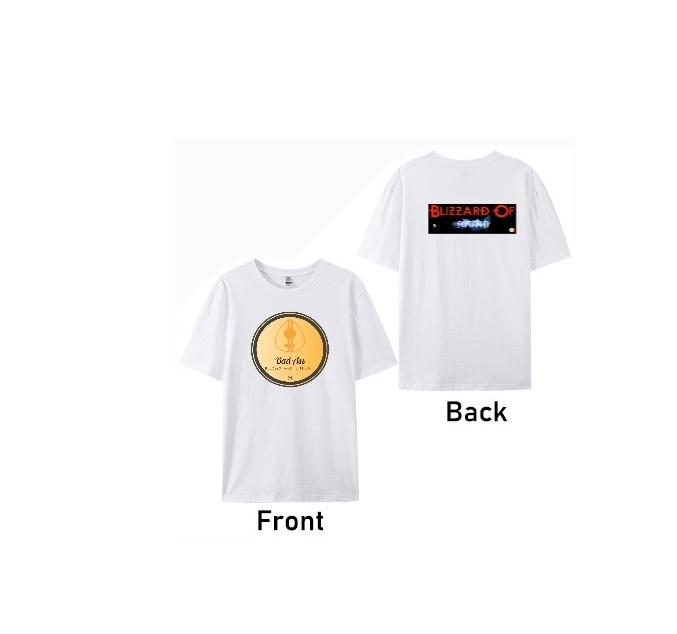 BadAss Cotten T-Shirt White 3XL