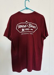 Vintage House Of Blues Shirt Mens XL Burgandy Logo
