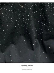 New Men Women Luxury Diamond Rhinestones Black White T-Shirt High Quality