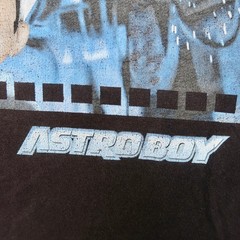 Astro Boy Baleno Graphic T-Shirt Mens S Small Black 2009 Anime Manga Film Strip
