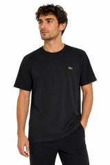 Lacoste Black Pima Cotton T-Shirt Men’s S Crew Neck Short Sleeve Logo Classic