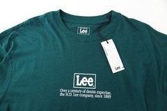Lee Herren T-Shirt Grün 100% Baumwolle Kurzarm Rundhals Pull On M
