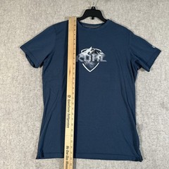 Kuhl Mens Shirt Medium Organic Cotton Blue Graphic Tee Wildfibre