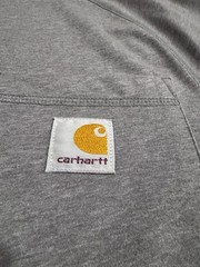Carhartt Force Relaxed Fit Pocket T-Shirt Gray Men’s Small S Workwear Logo