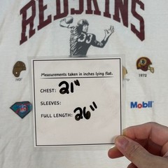 Vintage A-1 NFL Washington Commanders Shirt Mobil Football History Sz S