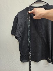 True Religion Metallic Logo Black S/S 100% Cotton T-Shirts Large Y2K