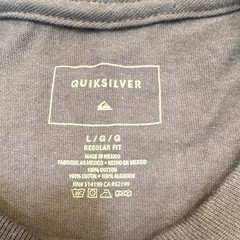 Quiksilver Men’s Size L Blue Long Sleeve Graphic Logo T-Shirt Cotton