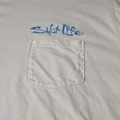 Original Livin’ Salty Salt Life Men’s White T Shirt Size 3XLT
