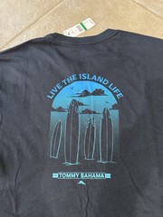 Tommy Bahama Longsleeve LS Tee Shirt Ombré Surf Coal ST226817 LS Large $59