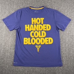 Kobe Bryant Shirt Mens Large Blue Nike Dri Fit Hot Handed Cold Blooded T-Shirt