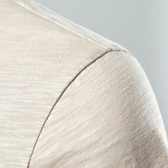 Camiseta Hombre Casual Verano Alta Calidad Manga Corta Cuello Henry Moda Básica