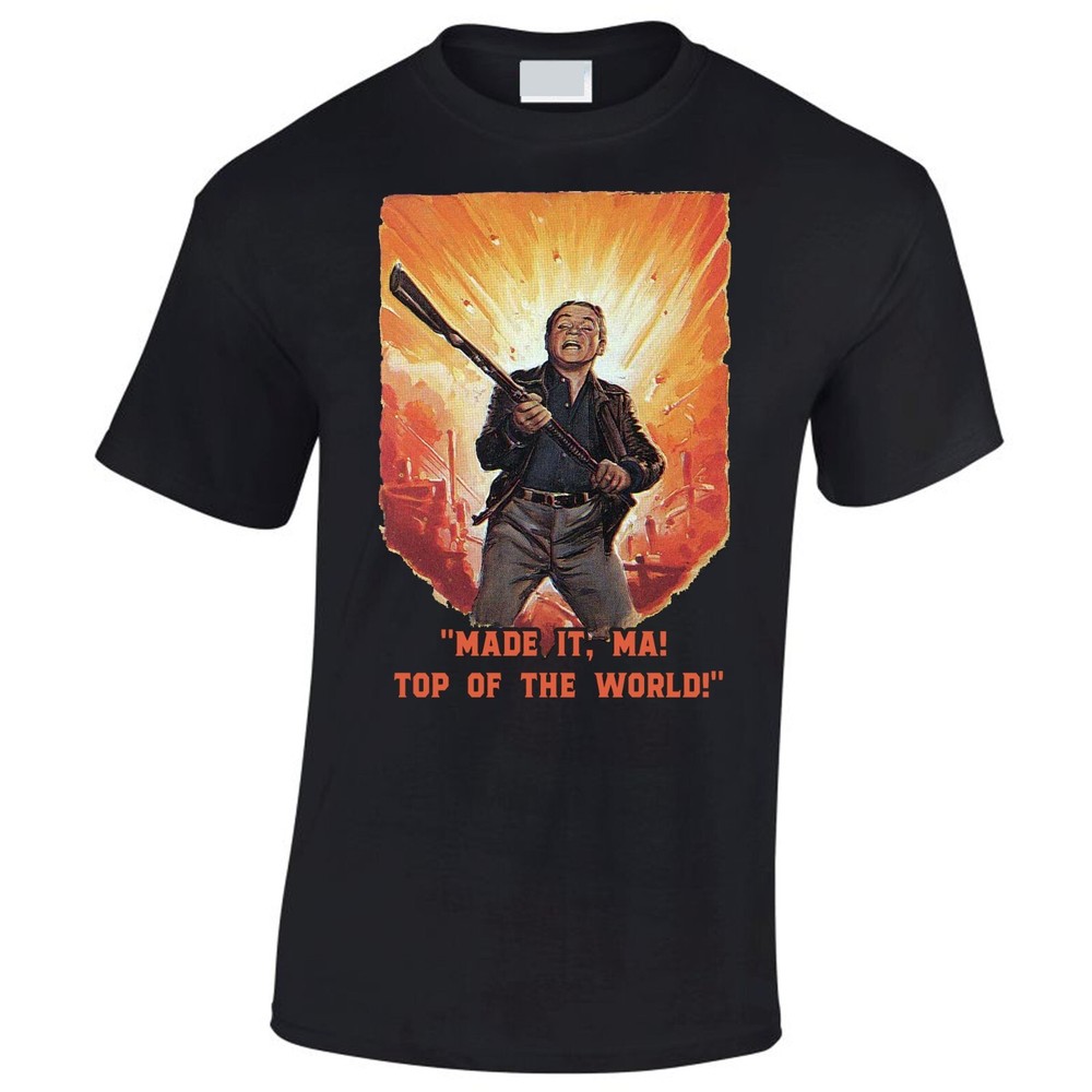 White Heat Inspired T Shirt Classic Gangster Movie James Cagney DTG Print