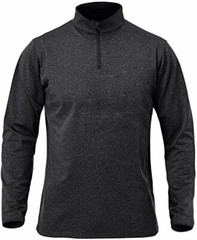 Zonbailon men’s t-shirt Stand collar zipper Polo Sports quick dry Long Sleeve