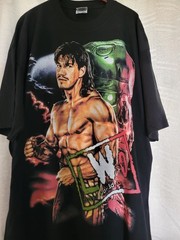 EDDIE GUERRERO LWO ON A SHAKA HEAVYWEIGHT GARMET DYED T SHIRT “MODERN”