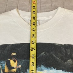 Vtg Canoe Shirt Graphic Tee Rowing Nature Art River Outdoors Sports Global Water