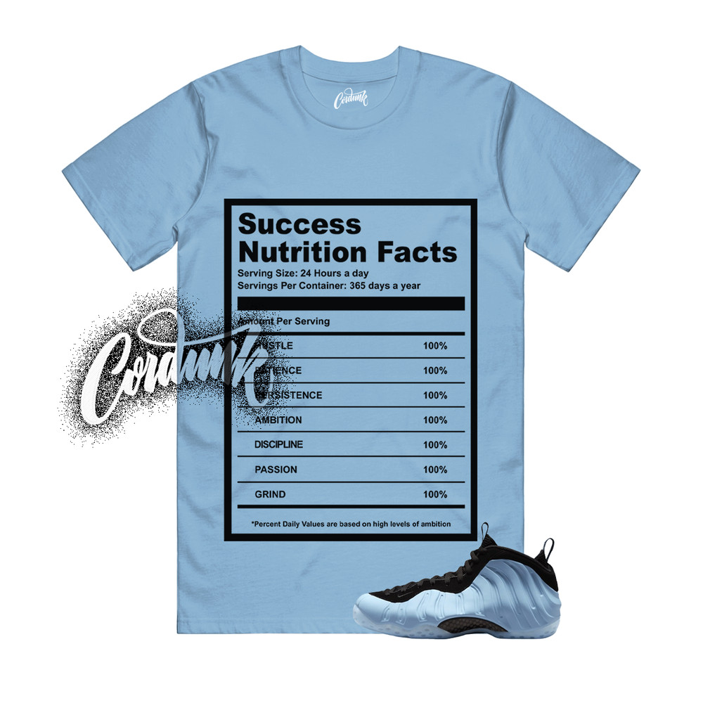 Foamposite Psychic Blue Black Air One T Shirt Match SUCC