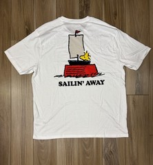 Peanuts Snoopy Woodstock RSVLTS Shirt Mens 2XL White Sailin Away Yacht Club