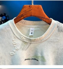 New Retro Personalized Short Sleeve T-Shirt Men’s Loose Casual Half Sleeve Top