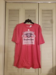 NEW Mens Budweiser Logo Red T-Shirt Size XL – JEDCO